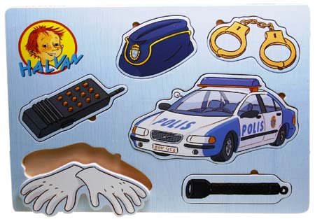 Halvan - Polisbil pussel